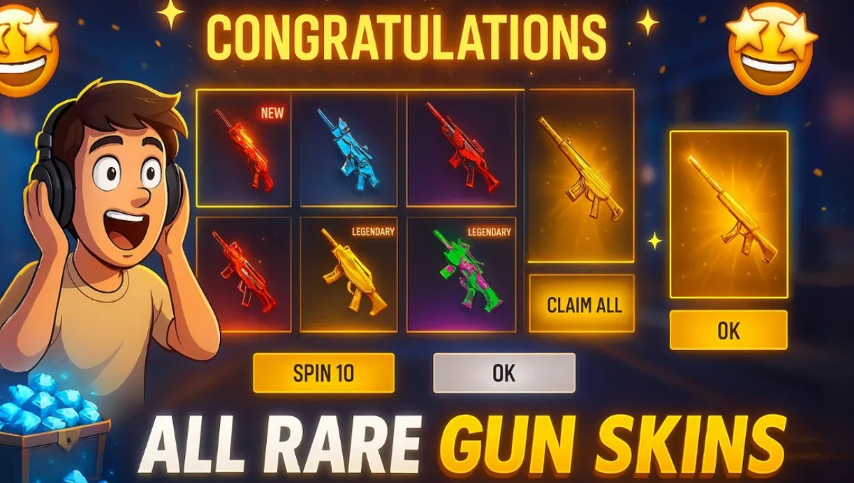Free Fire New Gun Skins 2025: जब Style और Power एक साथ मैदान में उतरें