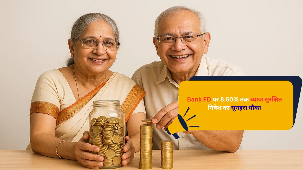 जुलाई 2025 में Bank FD पर 8.60% तक ब्याज सुरक्षित निवेश का सुनहरा मौका